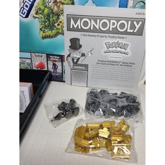 Pokémon Monopoly Johto Edition Complete Board Game RESEALED boardgame - Picture 6 of 7